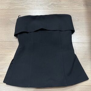Babaton Black Strapless Blouse